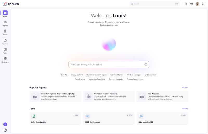 지아 에이전트 스튜디오는 완전한 프롬프트 기반으로 전환됐다. 사용자가 구축한 에이전트를 자동 배포하거나 버튼 클릭 또는 규칙 기반 자동화, 고객 대화 내 호출 방식 등으로 활성화할 수 있다
