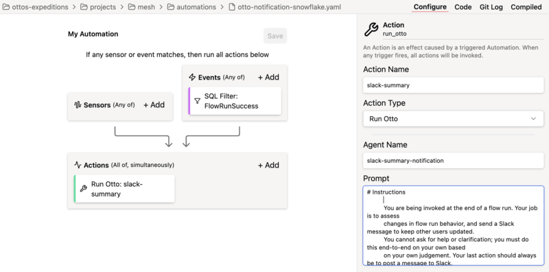 ‘데이터옵스 에이전트’ 화면
