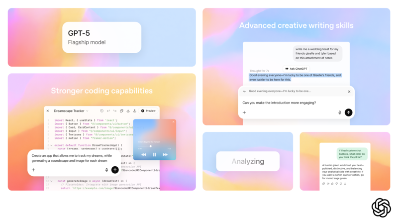 오픈AI GPT-5 화면
