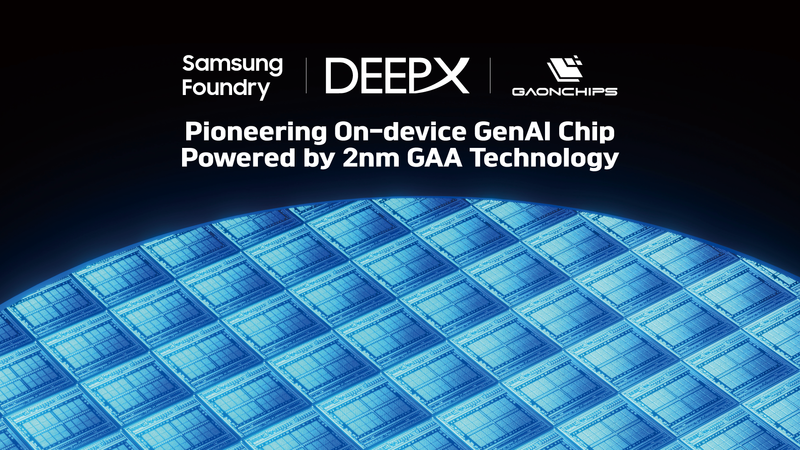 딥엑스가 ‘DX-M2’ 개발을 위해 삼성파운드리 및 가온칩스와 2나노 공정 계약을 체결했다.