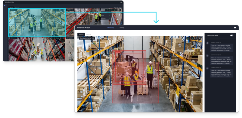 비전언어모델 기반 영상 관제 솔루션 ‘NVA’(자료제공=노타)