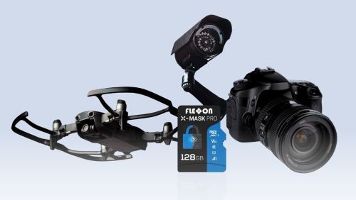 산업 분야, 자율 항공기, 전문가용 카메라, 감시 작업 등에서 안전한 데이터 저장을 위해 특별히 제작된 엑스마스크 프로는 현재 64GB부터 128GB까지 다양한 용량으로 제공된다.