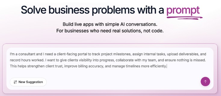 AI 앱 빌더 화면(자료제공=나크)