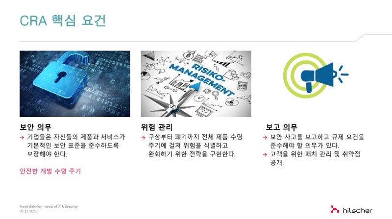 CRA 핵심 요건(자료제공=힐셔)